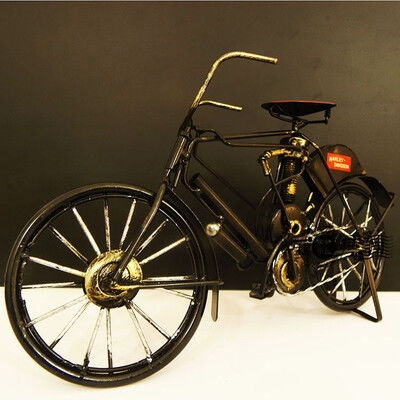 懷舊復(fù)古鐵藝自行車(chē)模型金屬工藝品桌面擺件 堆糖,美好生活研究所