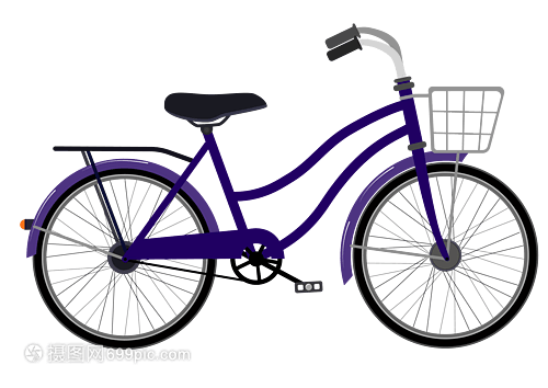 手繪卡通自行車 單車的矢量藝術世界